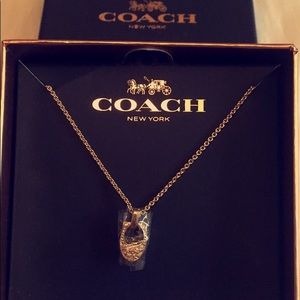 🎄 Coach gold necklace, new! 🎄